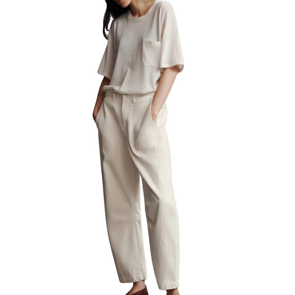 TWP JETTIES BEACH PANT IN NATURAL DENIM-NWT - Picture 4 of 6